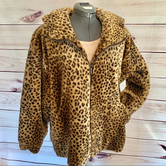 oversized cheetah jacket